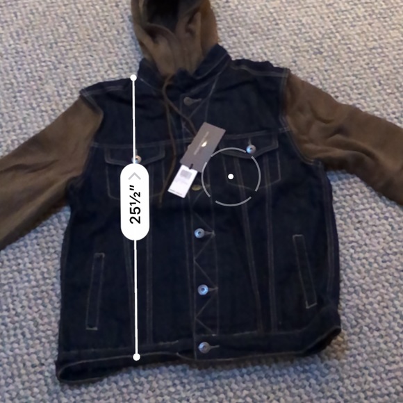 NWT Classic Hooded Denim Coat - Picture 4 of 5